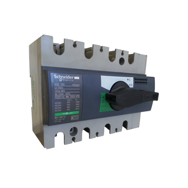 Interrupteur-sectionneur Schneider ins100 4p 100A